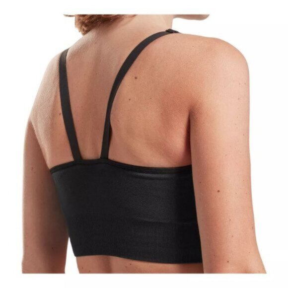 Reebok Studio Maternity Nursing Sports Bra Removable Pads Black Size L - Picture 4 of 14